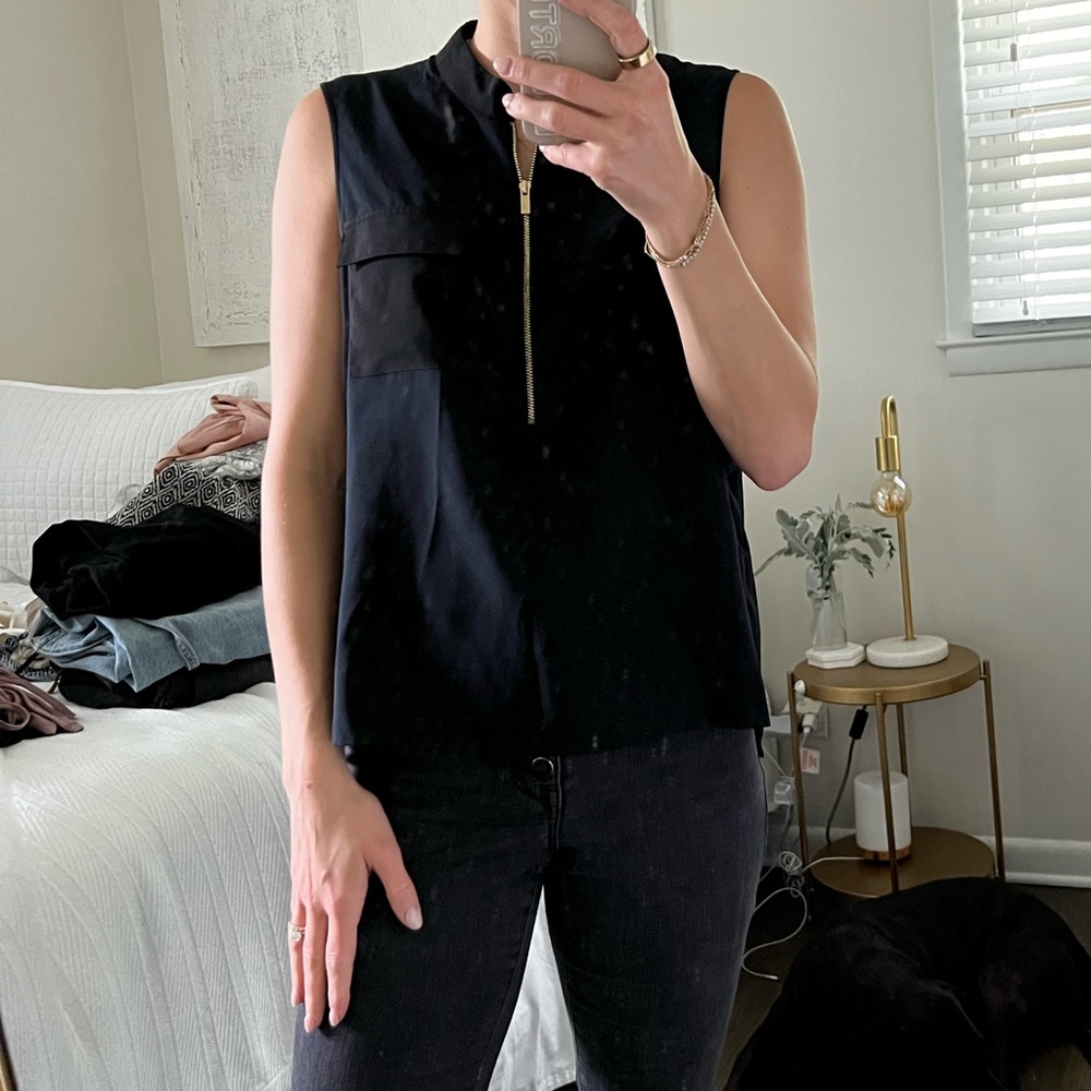Silk tank top